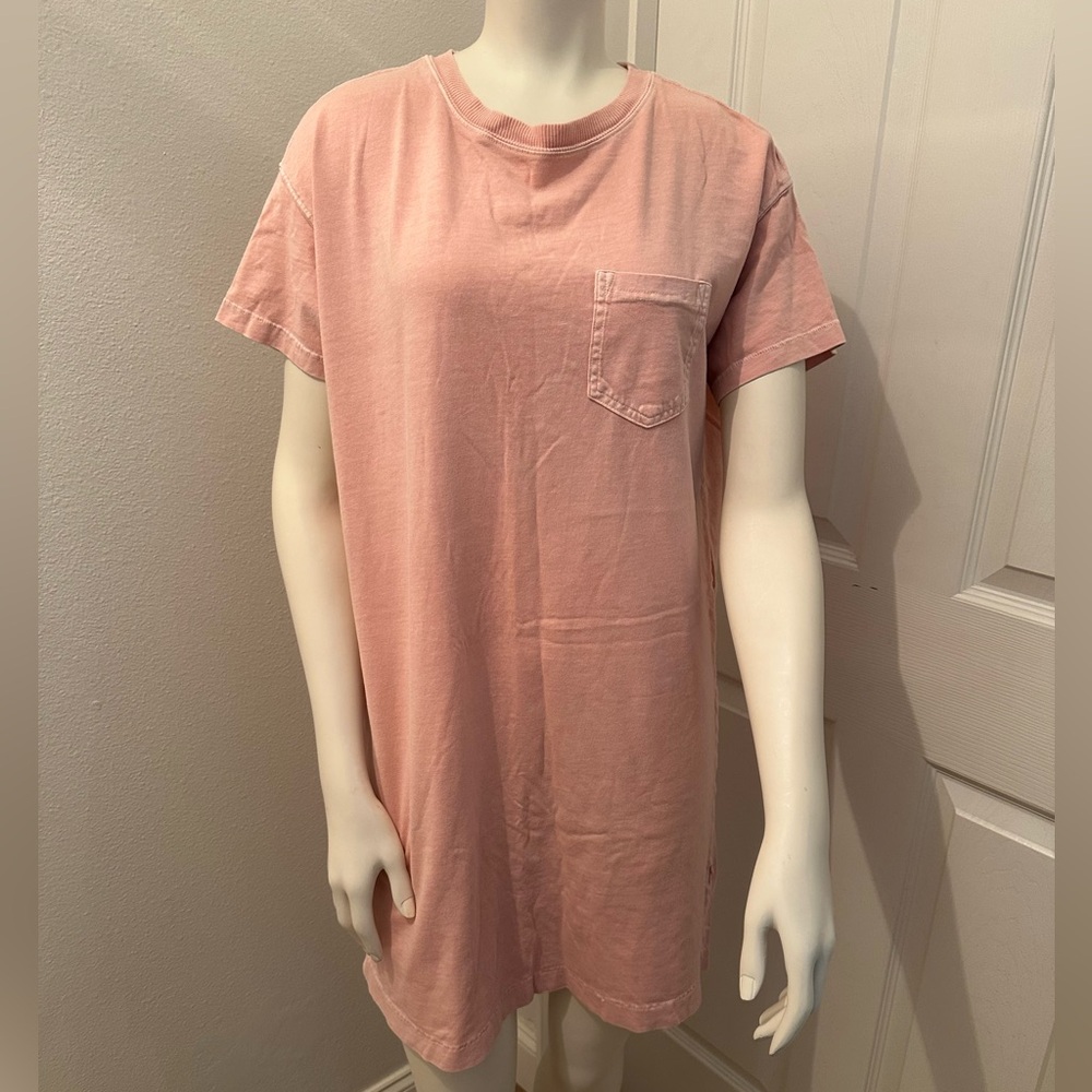 Old navy pink tshirt dress short sleeve size small